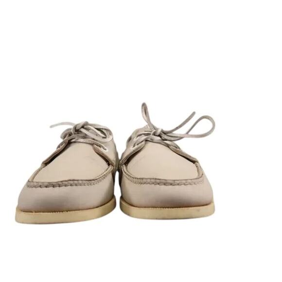 Norsport Shoes Men 8.5 Boat Moc 2 Eye Leather Vintage Nordstrom Beige USA Preppy main image 4